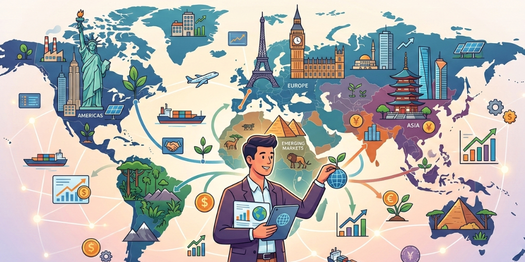 Copertina Perché oggi la diversificazione geografica è una scelta strategica (e non solo prudente)